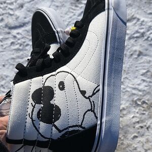 Black and White High-Top Sneakers